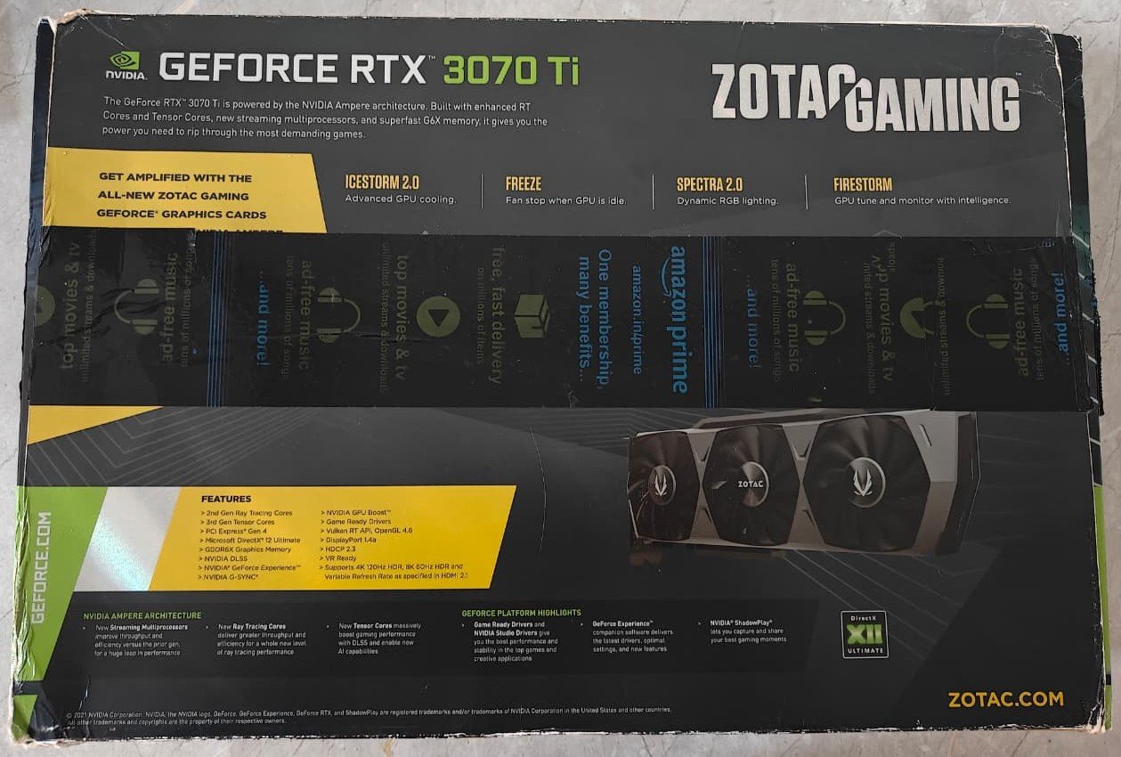 Zotac RTX 3070TI 8GB (Pre Owned) — photo 3